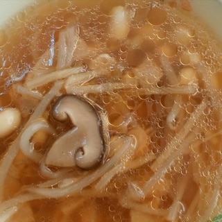 もやしと大豆の中華スープ